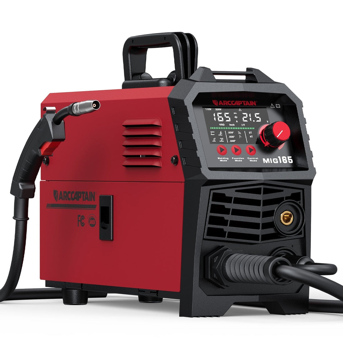 Arccaptain MIG165 Portable MIG Welder Machine For Beginners