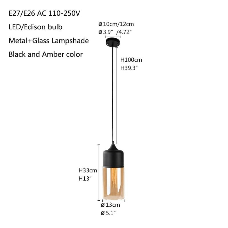 Nordic Glass Pendant Lamp