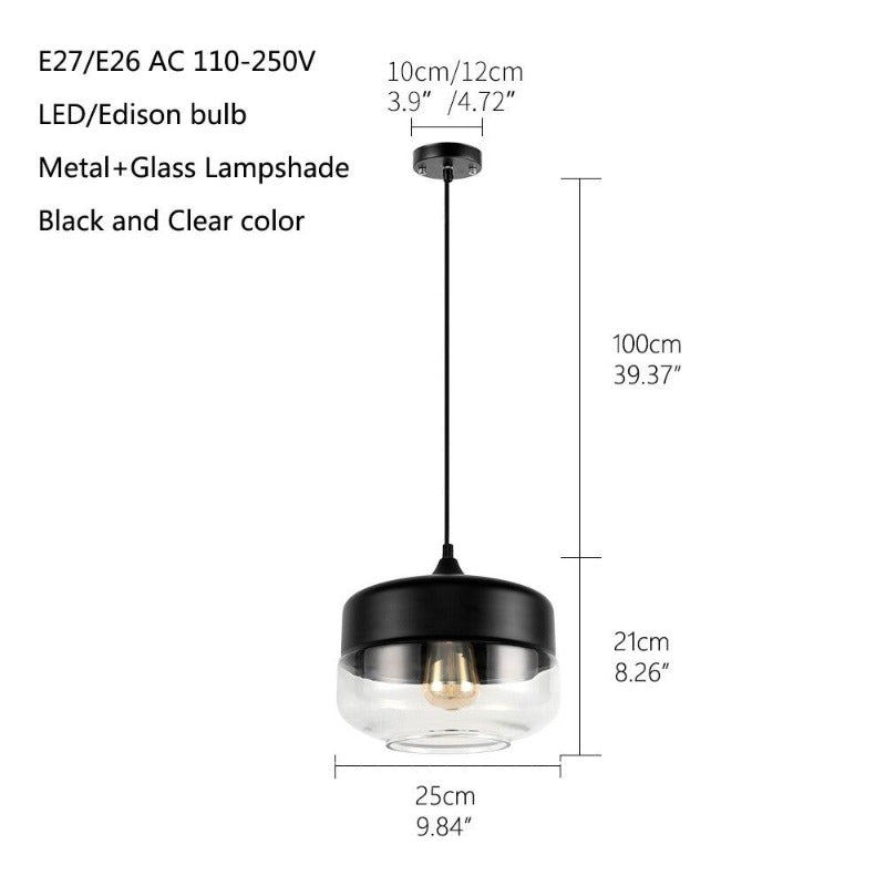 Nordic Glass Pendant Lamp