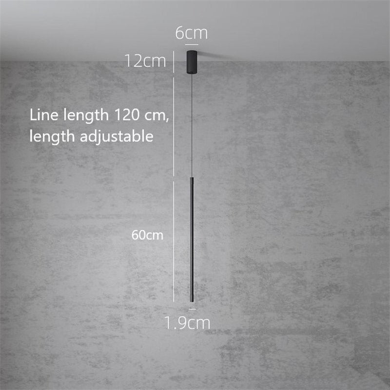 Minimalist Slender Hanging Light