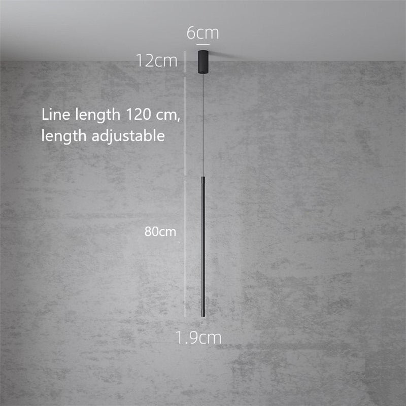 Minimalist Slender Hanging Light