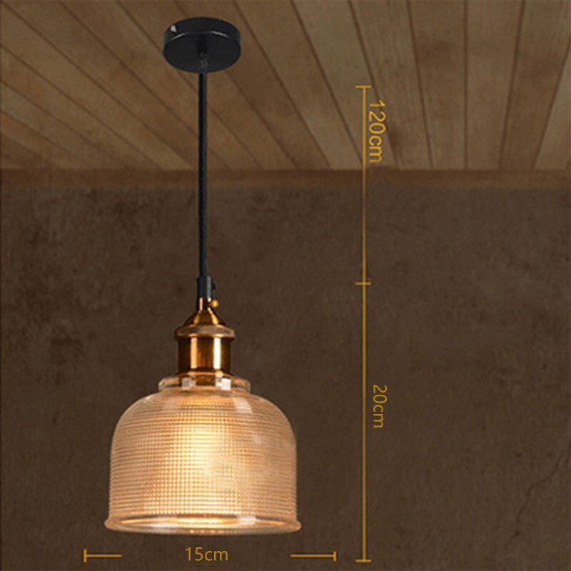 European Colour Glass Pendant Light