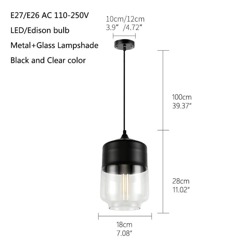 Nordic Glass Pendant Lamp