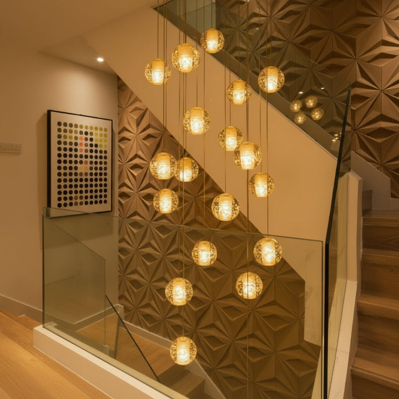 Crystal Bubble Pendant Light