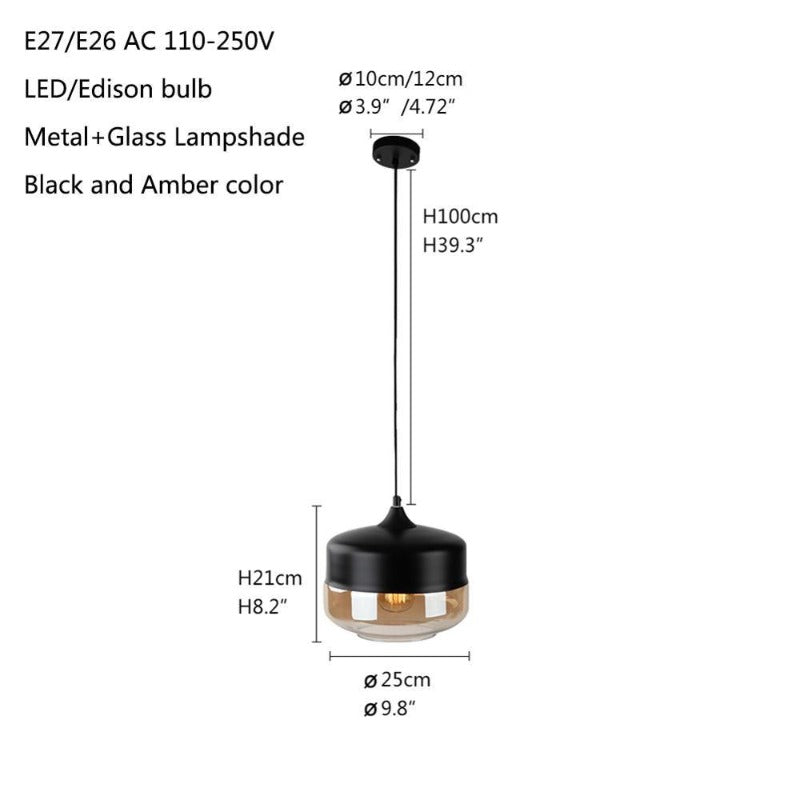 Nordic Glass Pendant Lamp