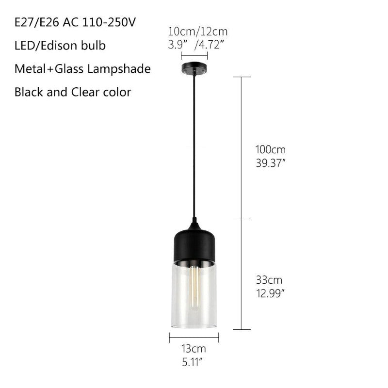 Nordic Glass Pendant Lamp