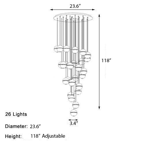 Crystal Bubble Pendant Light