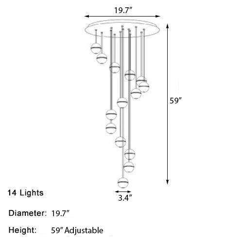 Crystal Bubble Pendant Light