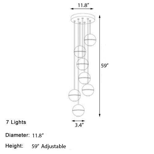 Crystal Bubble Pendant Light
