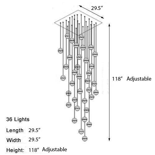 Crystal Bubble Pendant Light